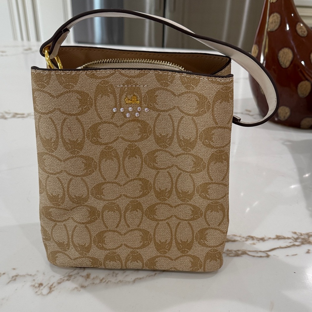 Elegant Tan Designer Women's Bag